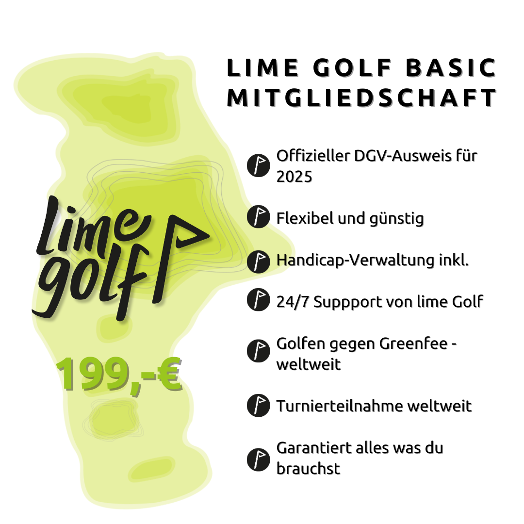 lime Golf Greenfee-Mitgliedschaft 2025 BASIC
