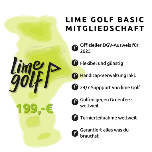 lime Golf Greenfee-Mitgliedschaft 2025 BASIC