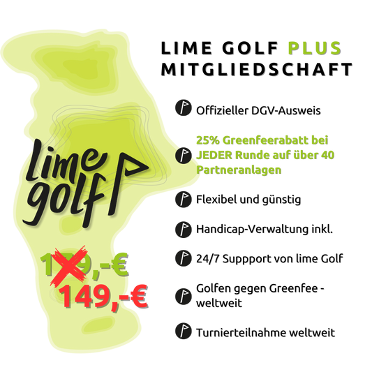 lime Golf Greenfee-Mitgliedschaft 2024 PLUS