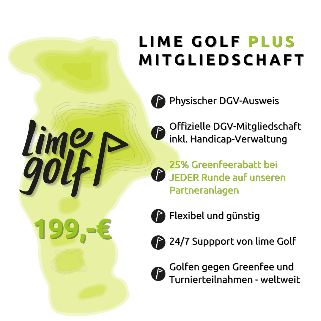 lime Golf Greenfee-Mitgliedschaft 2026 PLUS